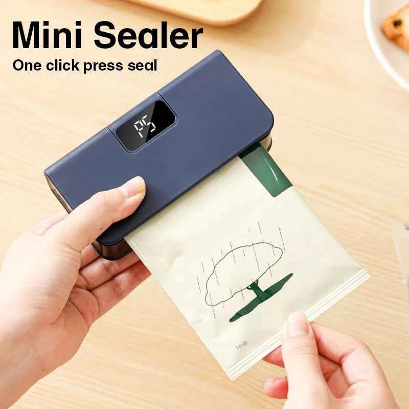 Wireless Rechargeable Automatic Vacuum Sealing Machine 2-in-1 Portable Digital Cutter Usb-c Cordless Food - Go sady online store