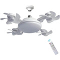 LED E27 Drone Fan Light Living Room Bedroom Remote Dimming Silent Integrated Ceiling Mounted Electric Fan Pendant Lamp