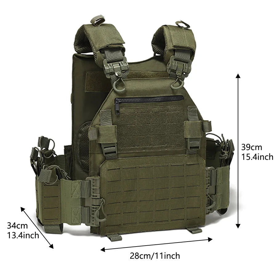 Outdoor training vest multi-functional MOLLE expansion convenient quick release vest waterproof and wear-resistant