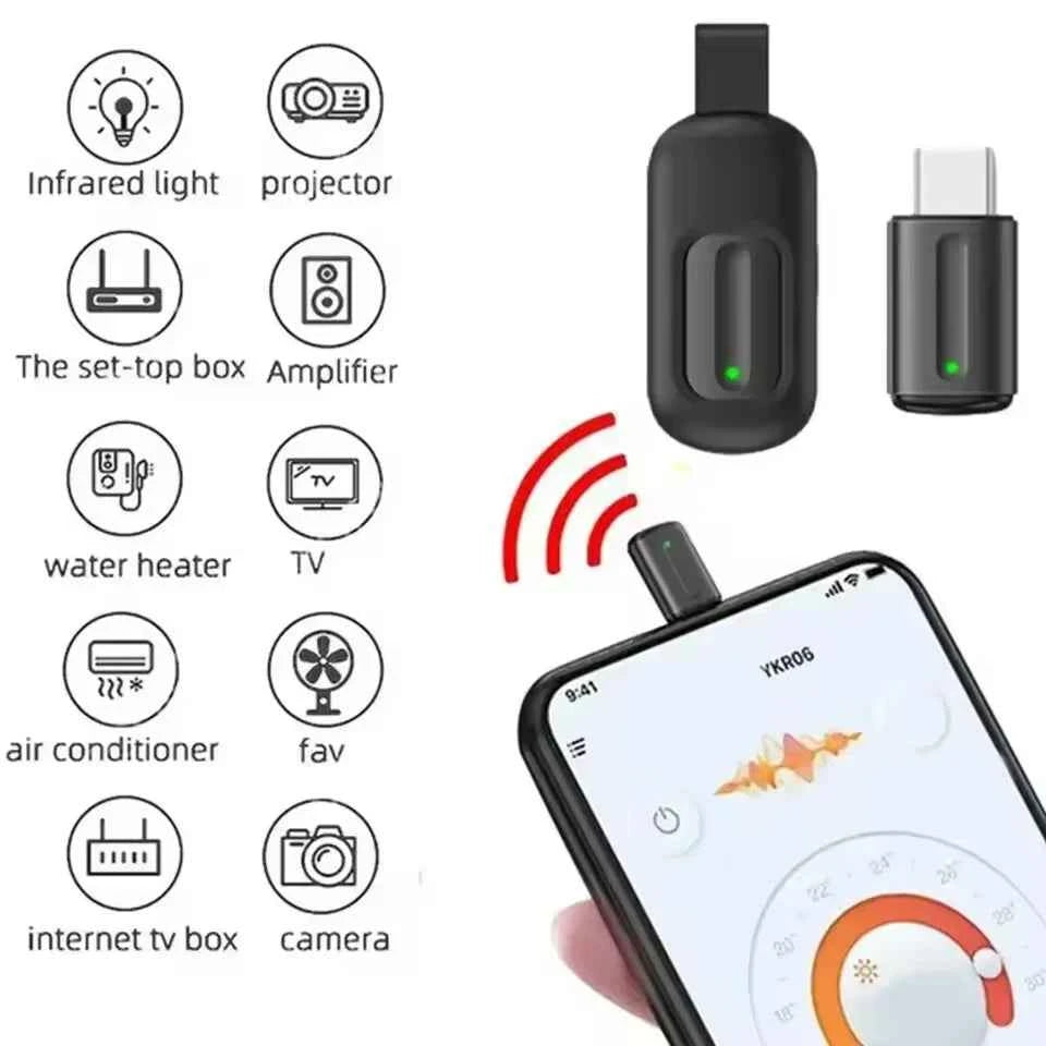 Smart Infrared Remote Control Type C IR Blasters Phone APP Control suitable for Android ios  Smartphone IR Mini Adapter for TV - Go sady online store