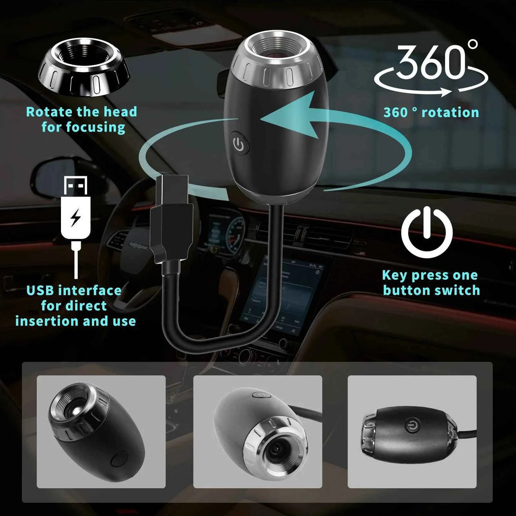 Galaxy Projector USB Night Light Car Mood Lights  LED Starry Star Lamp Party Cool Stuff For Room bedroom Home Gaming Decor