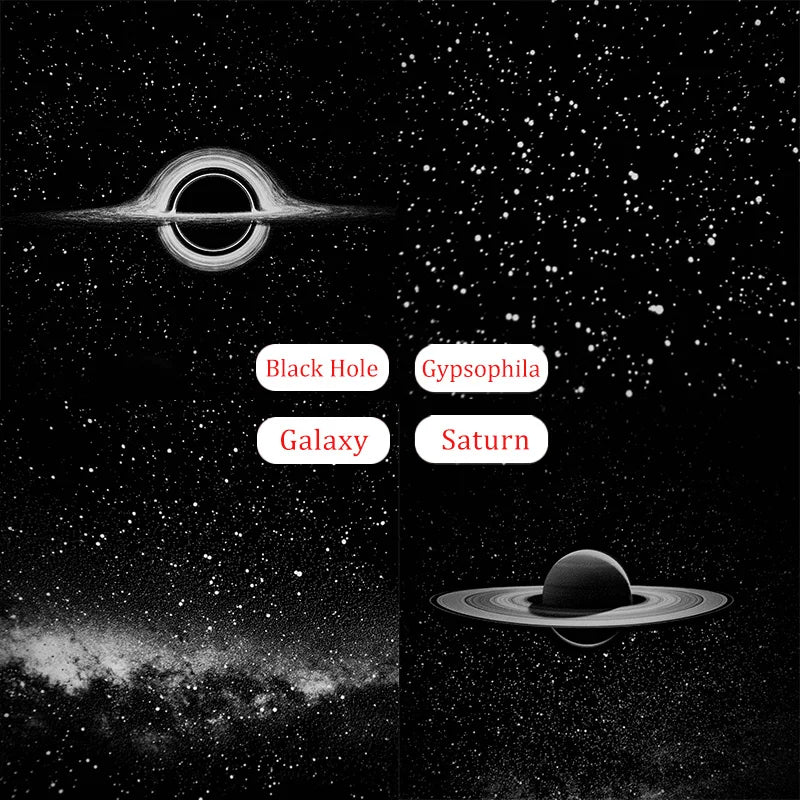 Galaxy Projector USB Night Light Car Mood Lights  LED Starry Star Lamp Party Cool Stuff For Room bedroom Home Gaming Decor - Go sady online store