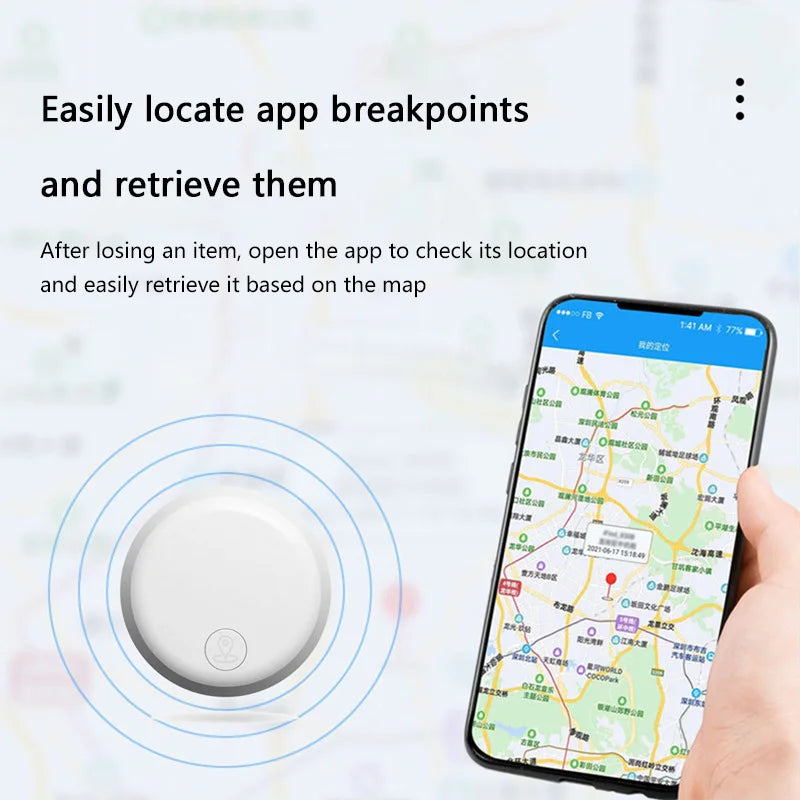 Mini GPS Tracker Device Smart Anti-Lost Reminder For Car Pets Kids Bag Bluetooth Air Tag Finder Tracking Locator For IOS Android