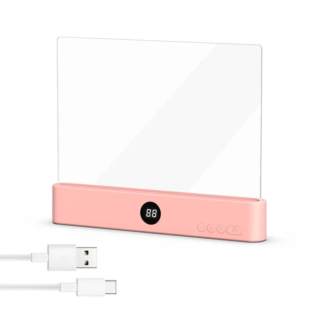 LED Flat Panel Book Light USB Charging Eye Protection Night Vision Reading Lamp for Students Indoor Use 2 in 1 Night Lights - Go sady online store