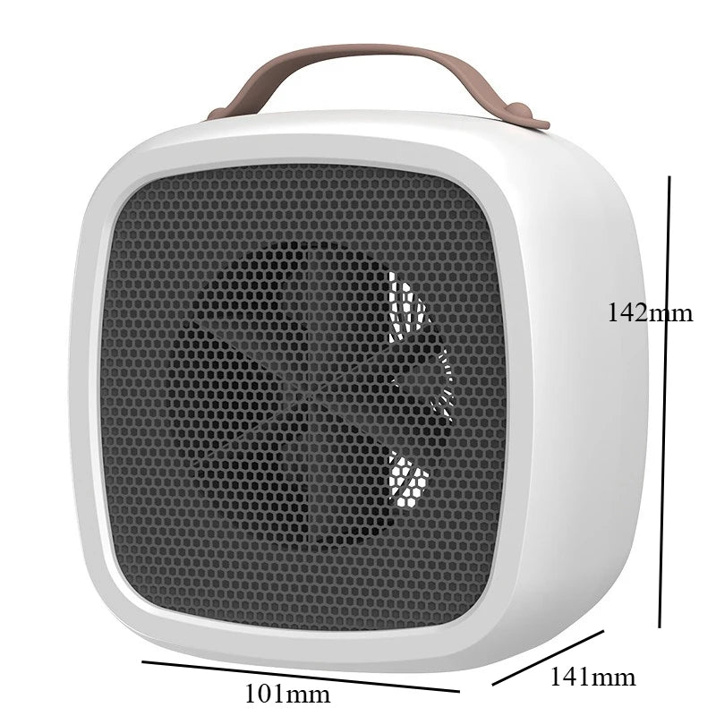 Portable Mini Heaters Household Desktop Mutes Fast Heating Warmer Fan 500W PTC-Ceramic Warm Air Heaters for Indoor Office Winter