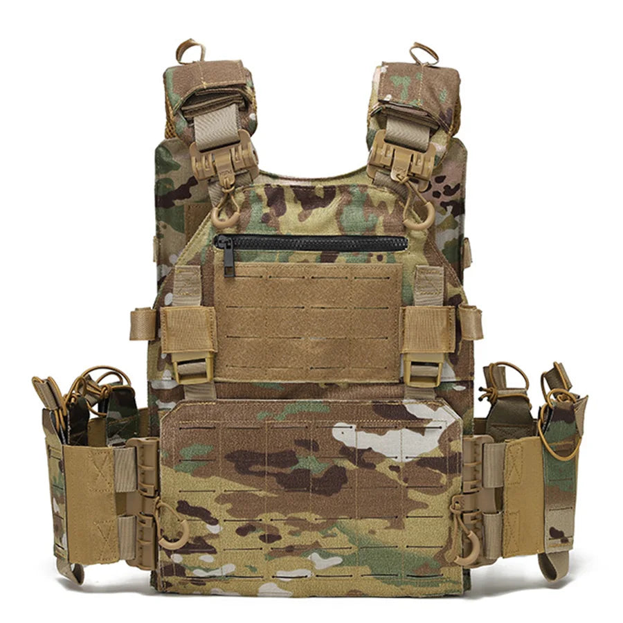 Outdoor training vest multi-functional MOLLE expansion convenient quick release vest waterproof and wear-resistant