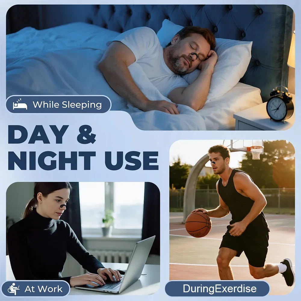 Anti Snoring Nasal Patch Set Breathing Correction Physical Expansion Nasal Patch Non-Invasive Easier Breath Sleep Aid