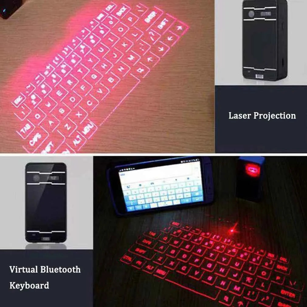 Portable Laser Projection Keyboard Mini Wireless Virtual Bluetooth Keyboard for Smart Phone Tablet PC Notebook Dropshipping Hot - Go sady online store