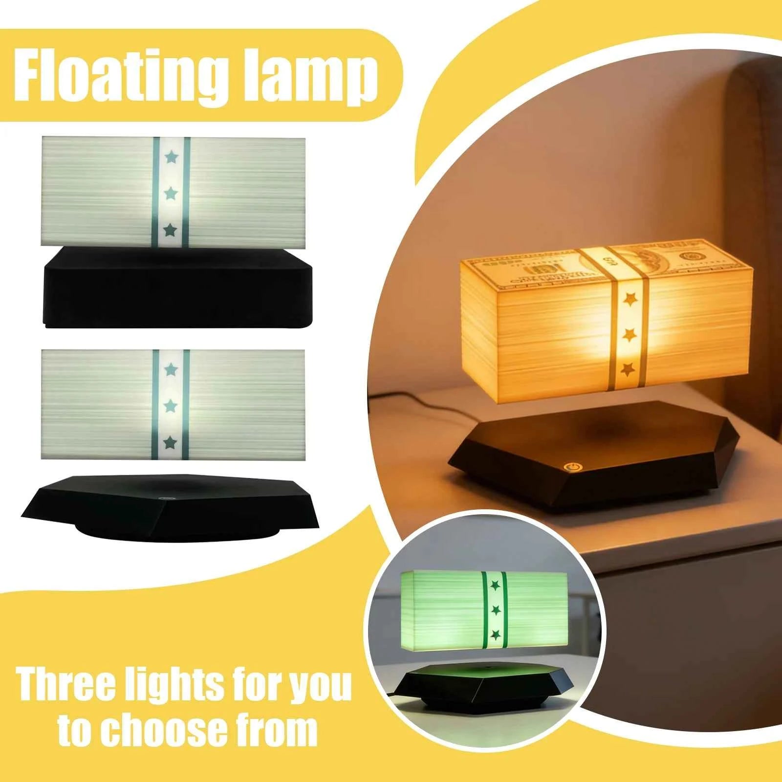  New Products Floating Money Lamp, Magnetic Levitation Dollar Lamp, Unique Gift for Gamers and Money Enthusiasts, for Game Room - Go sady online store