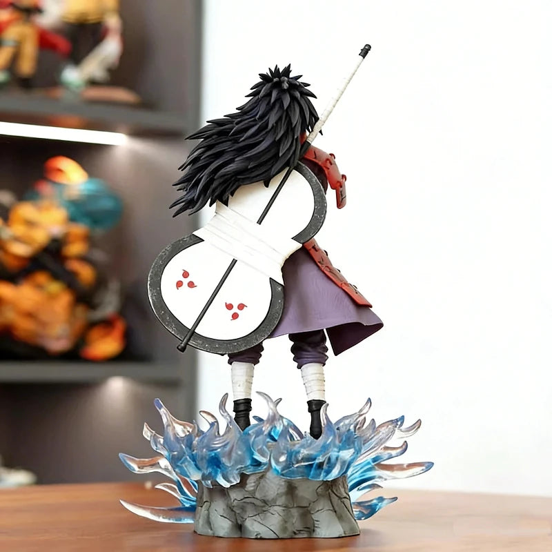 25cm/42cm Anime Naruto GK Uchiha Madara CW Gatekeeper Ver Light Up Figure PVC Statue Collect Model Toy Desktop Ornament Boy Gift